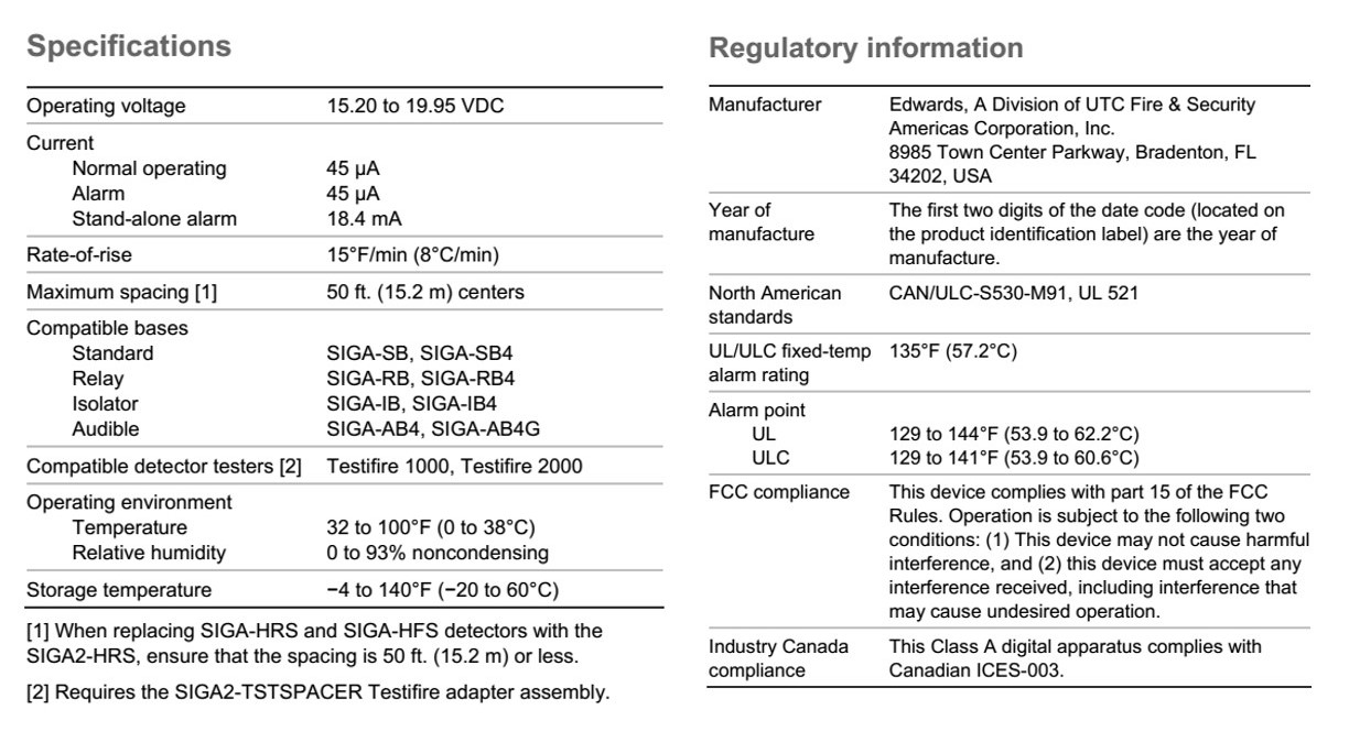 siga2-hrs_specification